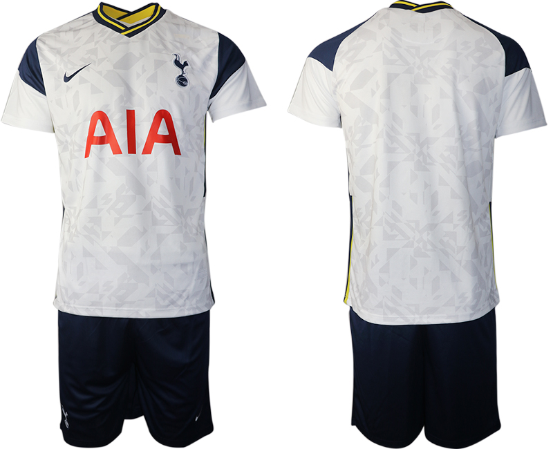 Men 2020-2021 club Tottenham home blank white Soccer Jerseys->customized soccer jersey->Custom Jersey